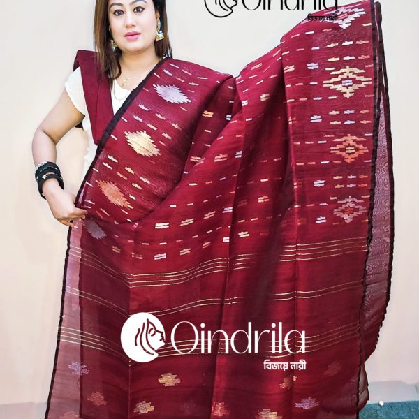 Dhakaia Jamdani Saree