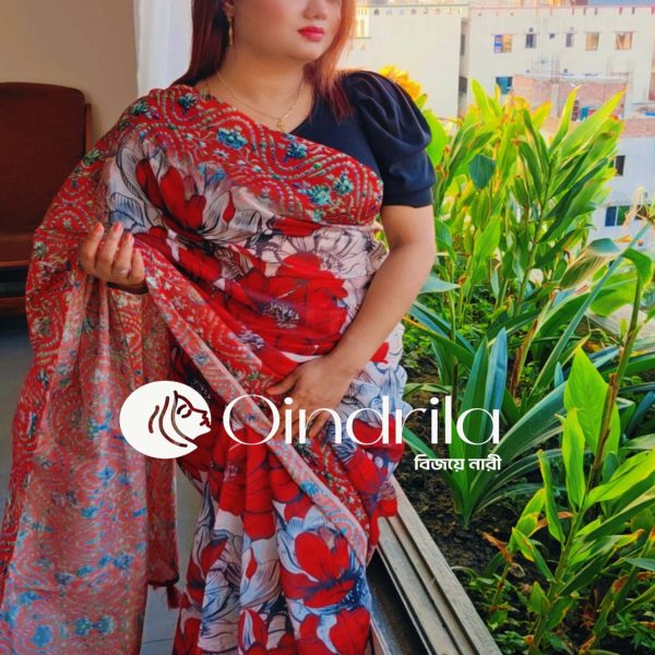 Digital Print Saree
