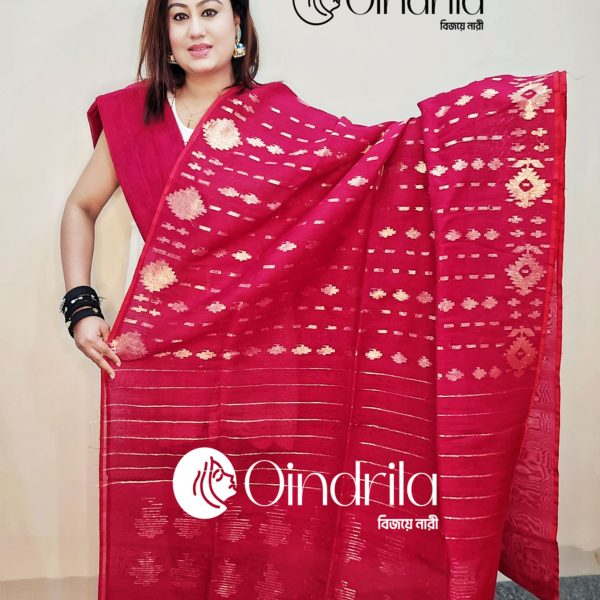 Dhakaia Jamdani Saree