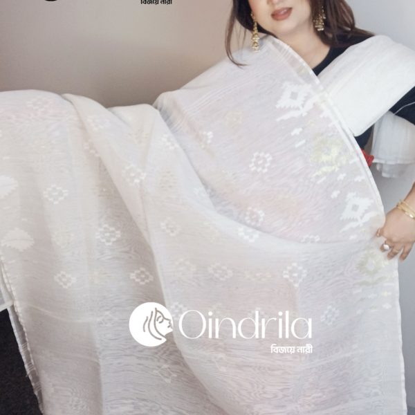 Dhakaia Jamdani Saree